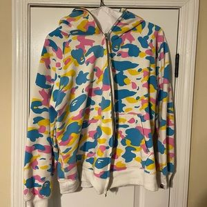 Multi color camp bape jacket